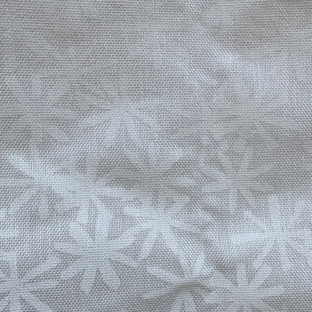 IKEA Brigid Sheer White Curtain pair with Flower Print 57” x 98”